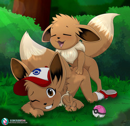 4_fingers ambiguous_penetration anthro anthro_on_feral anthro_penetrated anthro_penetrating bestiality blush brown_body brown_eyes brown_fur butt clothing day detailed_background doggystyle duo eyes_closed female female_on_feral female_penetrated feral feral_penetrating feral_penetrating_anthro feral_penetrating_female fingers footwear footwear_only from_behind_position fur hat hat_only headgear headgear_only headwear headwear_only implied_transformation intraspecies intraspecies_bestiality light loli looking_pleasured male male/female male_on_anthro male_penetrating male_penetrating_anthro male_penetrating_female mostly_nude nature nature_background nude penetration penile penile_penetration pokeball raised_tail sex shoes shoes_only smile smiling_at_viewer sunlight tail teeth text tongue young young_anthro young_on_young young_penetrated piporete nintendo pokemon eevee generation_1_pokemon pokemon_(species) 2024 absurd_res digital_drawing_(artwork) digital_media_(artwork) digital_painting_(artwork) hi_res painting_(artwork) signature url