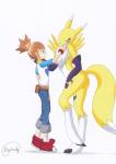 black_nose black_sclera blue_eyes chest_tuft claws clothed clothing digidredg digimon fur gloves hair human renamon rika_nonaka tuft white_fur yellow_fur
Rating: Safe
Score: 5
User: ChestFox
Date: March 20, 2014