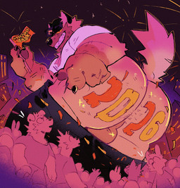 anthro backsack balls body_hair body_writing bottomwear bottomwear_down butt butt_hair city clothed clothing crowd exhibitionism fireworks flag flag_(object) genitals grin group half-closed_eyes hand_on_butt holding_flag holding_object holidays looking_at_viewer looking_back looking_back_at_viewer low-angle_view macro male mooning narrowed_eyes night pants pants_down partially_clothed perineum presenting presenting_hindquarters public public_exposure size_difference smile solo_focus writing_on_butt yellow_sclera wretchedwrench new_year new_year_2026 wrench_(wretchedwrench) canid canine canis domestic_dog german_shepherd herding_dog mammal pastoral_dog hi_res
