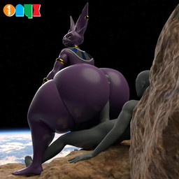 anthro big_butt big_ears big_penis butt duo genitals hairless hot_dogging huge_butt huge_penis hyper hyper_butt hyper_genitalia hyper_penis male male/male penis purple_body sex space onyxsplash dragon_ball dragon_ball_super anon beerus domestic_cat felid feline felis hairless_cat human mammal sphynx_(cat) 1:1 3d_(artwork) 3d_animation animated blender_(artwork) digital_media_(artwork) hi_res loop no_sound short_playtime unavailable_at_source video