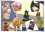 2016 ambiguous_penetration ambiguous_species anthro being_watched blonde_hair blue_eyes blush border brown_eyes camera canid canine canis clothing comic controller deer electronics english_text eyes_closed female fur green_body green_skin group hair hat headgear headwear hi_res hidden_vibrator houkuko inside_train kryn long_duration_stimulation looking_at_another male mammal masturbation multiple_images open_mouth patreon patreon_logo penetration phone predator/prey procyonid public public_masturbation public_transportation raccoon red_hair remote_control remote_controlled_vibrator rix scar sex_toy sex_toy_under_clothing sitting smile standing stealth_masturbation text thick_thighs train vaginal vaginal_penetration vehicle vibrator white_border wide_hips wolf