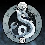 1:1 2016 ambiguous_gender astrological_symbol bubble cancer_(symbol) cancer_(zodiac) fennecsilvestre feral grey_body grey_eyes grey_scales marine moon personification reptile scales scalie snake solo symbol western_zodiac western_zodiac_symbol