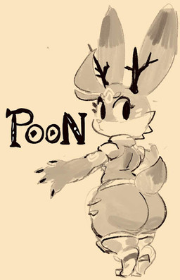 ambiguous_gender anthro antlers armor armored_boots big_butt biped bottomwear bubble_butt butt cheek_tuft claws clothed clothing dipstick_ears dipstick_tail ear_markings eyelashes facial_tuft fur fur_markings horn loincloth long_ears looking_back markings multicolored_ears paws rear_view simple_background solo standing tail tail_markings tan_background text thick_thighs tuft wide_hips kiseff atlyss lagomorph mammal poon_(atlyss) 2021 concept_art digital_media_(artwork) full-length_portrait model_sheet monochrome official_art portrait sepia source_request species_name