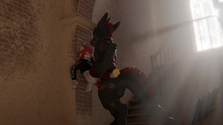 against_surface against_wall anal anal_penetration animal_genitalia animal_penis anthro antlers duo equine_genitalia equine_penis fur genitals harness horn knot knotted_penis male male/male penetration penis biohazardouswolf mythology bio_(biohazardouswolf) zorak_the_great deer dragon furred_dragon furred_scalie mammal moonfang mythological_creature mythological_scalie scalie waggan 3d_(artwork) animated digital_media_(artwork) hi_res no_sound short_playtime webm