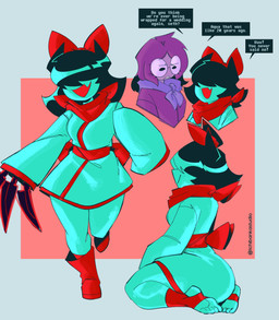asian_clothing bare_thighs barefoot blue_body bottomwear bow_ribbon butt clothing deltarune_chapter_5 duo east_asian_clothing eyewear feet female female/female glasses hair hair_between_eyes japanese_clothing kimono knife purple_body purple_hair rear_view scarf sitting skirt smile solo text thick_thighs ichibankastudio deltarune undertale_(series) aqua_(deltarune) seth_(deltarune) human humanoid mammal invalid_tag english_text hi_res tagme nonbinary_(lore)