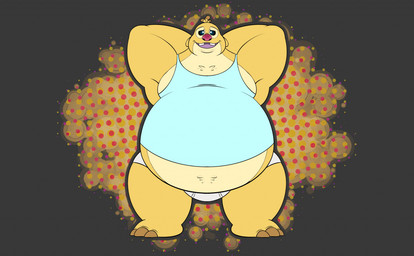 3_toes antennae_(anatomy) anthro anthrofied biped black_eyes briefs brown_claws buckteeth claws clothing dipstick_antennae facial_hair feet front_view fur hands_behind_head male multicolored_antennae obese obese_anthro obese_male open_mouth open_smile overweight overweight_anthro overweight_male purple_mouth purple_tongue red_nose shirt simple_background smile solo standing tank_top teeth tighty_whities toe_claws toes tongue topwear underwear white_briefs white_clothing white_underwear yellow_body yellow_fur stompsyeen disney lilo_and_stitch himbo_reuben reuben_(lilo_and_stitch) alien experiment_(lilo_and_stitch) 2021 digital_drawing_(artwork) digital_media_(artwork) source_request unavailable_at_source