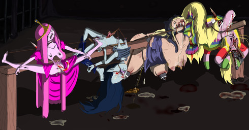 after_rape after_sex amputated_arms amputated_legs amputee bdsm bite_mark blood bodily_fluids bondage bound breast_torture bruised candy dessert disability feces feces_pile female feral food genital_torture gore group impalement public_use quadruple_amputee tears torture soemele adventure_time cartoon_network lady_rainicorn marceline_abadeer princess_bubblegum susan_strong food_creature human humanoid living_candy mammal rainicorn vampire hi_res
