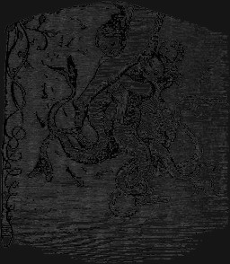 breasts eyes_closed female group hair holding_leg male nude plant scales side_boob split_form swimming underwater water louis_le_breton dictionnaire_infernal ambient_fish ambient_sealife aquatic human humanoid mammal merfolk siren 1863 19th_century alpha_channel ancient_art black_and_white monochrome