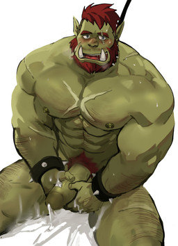 5_fingers abs after_orgasm arm_hair beard big_muscles big_penis blue_eyes blush bodily_fluids body_hair bracelet chest_hair collar cum cum_drip cum_on_ground dripping erection facial_hair fingers genital_fluids genitals green_body green_nipples green_penis green_skin hair humanoid_genitalia humanoid_hands humanoid_penis humanoid_pointy_ears jewelry leash leg_hair looking_at_viewer male muscular muscular_humanoid muscular_male mustache nipples not_furry nude penis pointy_ears pubes red_hair scar simple_background solo spiked_bracelet spiked_collar spikes sweat tusks vein veiny_penis white_background dopq endless_bounty drok'tar_(endless_bounty) humanoid orc 2020 hi_res