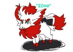 ambiguous_gender feral fluffy fluffy_tail solo tail teal_eyes white_body moonpaw17 nintendo pokemon echo_(zorua) canid canine fox generation_5_pokemon mammal pokemon_(species) zorua hi_res