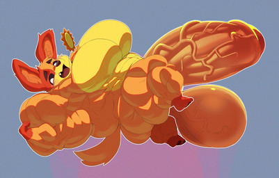 abs anthro balls biceps big_balls big_muscles big_pecs big_penis black_eyebrows black_nose black_sclera butt cheek_tuft darkened_eyebrows eyebrows facial_markings facial_spots facial_tuft fangs featureless_chest feet fingers fist fluffy fluffy_tail forearm_muscles foreskin fur genitals glistening glistening_balls glistening_genitalia glistening_penis gloves_(marking) half-closed_eyes head_markings head_tuft huge_balls huge_muscles huge_pecs huge_penis humanoid_genitalia humanoid_penis hyper hyper_balls hyper_genitalia hyper_muscles hyper_penis inner_ear_fluff latissimus_dorsi leg_markings long_ears lying male markings multicolored_outline muscular muscular_arms muscular_legs narrowed_eyes no_pupils nude on_back one_tooth open_mouth orange_body orange_fur orange_spots outer_highlight outline partially_retracted_foreskin pawpads paws pecs penis pointillism quads raised_inner_eyebrows red_tongue serratus shadow short short_male side_view simple_background small_but_hung small_feet small_hands socks_(marking) solo spots sun_necklace tail teeth thick_penis toes tongue triceps tuft unsigned vein veiny_balls veiny_penis white_eyes white_outline yellow_body yellow_fur crimsonrabbit mob_entertainment poppy_playtime smiling_critters dogday_(poppy_playtime) canid canine canis domestic_dog mammal 2024 digital_media_(artwork) full-length_portrait hi_res portrait shaded shaded_line_art
