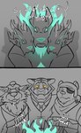 3_heads absurd_res anthro arms_around_shoulders bear bite biting_lip biting_own_lip blep bodily_fluids canid canid_demon canine canis cerberus_(fortnite) demon drooling english_text epic_games european_mythology felid fellatio fortnite glowing glowing_eyes glowing_hair greek_mythology group group_sex hair hellhound hi_res implied_oral looking_pleasured male male/male mammal multi_head mythological_canine mythological_creature mythology onomatopoeia oral oscar_(fortnite) pantherine penile polar_bear polar_patroller saliva sex sound_effects sweat text tiger tongue tongue_out ursine wendell_(fortnite) wolf zopilotemenu