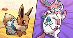 ambiguous_gender angry brown_body brown_fur clothed clothed_feral clothing dress feral fur gesture hand_gesture happy middle_finger overweight overweight_ambiguous overweight_feral pawpads paws shadow blitzdrachin conditional_dnp loss mcdonald's nintendo pokemon eevee eeveelution generation_1_pokemon generation_6_pokemon pokemon_(species) sylveon 2023 meme shaded