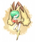 blush gardevoir green_hair hair looking_at_viewer lopunny nintendo pokémon red_eyes smile solo video_games
Rating: Safe
Score: 8
User: iceenvy
Date: April 01, 2014