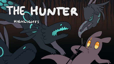 ambiguous_feral ambiguous_gender attack black_nose blue_eyes blue_insides blue_markings blue_mouth blue_spots brown_body brown_skin brown_tail dark_body dark_skin eye_scar facial_scar feral fleeing group holding_melee_weapon holding_object holding_polearm holding_spear holding_weapon markings melee_weapon monotone_body monotone_skin monotone_tail mouth_closed mouthless open_mouth polearm running scar side_markings spear spots spotted_markings spotted_tail tail tail_markings text title weapon white_text yellow_eyes jejejunum rain_world videocult cyan_lizard_(rain_world) lizard_(rain_world) slugcat 16:9 2026 flat_colors widescreen