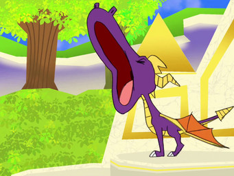 anthro ass_up big_butt bouncing_breasts breasts brown_body brown_fur brown_hair brown_nose butt cleavage clothed clothing duo eyelashes female feral fur green_eyes hair hooves horn leaf_clothing male membrane_(anatomy) membranous_wings parody pointy_ears purple_body purple_eyes purple_scales scales spiral spiral_eyes tan_body tan_fur thick_thighs wide_hips wings yellow_body yellow_horn yellow_scales chubbzmakenzi activision looney_tunes mario_bros mythology nintendo spyro_the_dragon warner_brothers elora spyro dragon faun_(spyro) mythological_creature mythological_scalie scalie 4:3 animated short_playtime sound video voice_acted
