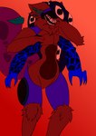 anthro elderitchhorror fluffy machine multi_arm multi_eye multi_limb solo thick_thighs protogenqueen protogen absurd_res hi_res