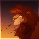 brown_nose eyebrows eyelashes gradient_background leaf looking_at_viewer male red_eyes simple_background solo thick_eyebrows unimpressed wind x-zelfa disney the_lion_king kopa_(the_lion_king) felid lion mammal pantherine 1:1 2013 digital_media_(artwork)