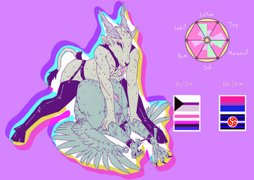 anthro bdsm bisexual_pride_colors blindfold bodily_fluids bondage bound cuff_(restraint) cum cum_in_mouth cum_inside demisexual_pride_colors drinking drinking_cum drinking_own_cum duo female female_on_top gag genderfluid_pride_colors genital_fluids legs_tied lgbt_pride male male/female on_top pride_colors restraints ring_gag saliva saliva_string omnisexualotter antelope avian bird bovid bovine eland mammal oscine oxpecker passerine spiral-horned_antelope hi_res