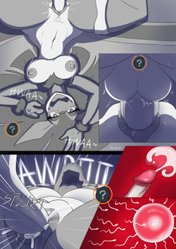 anthro anthro_penetrated big_breasts bodily_fluids breasts cum cum_in_uterus cum_in_vagina cum_inside female forced genital_fluids genitals human_on_anthro human_penetrating human_penetrating_anthro impregnation internal interspecies male male/female mind_control ovum palmorph penetration penile penile_penetration penis penis_in_vagina rape sex sperm_cell spread_legs spreading text uterus vaginal vaginal_penetration vulva banditofbandwidth_(artist) palworld pocketpair pal_tamer human lovander mammal pal_(species) absurd_res comic hi_res monochrome