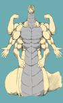 5:8 5_eyes 6_arms 6_pecs anthro apode big_muscles cross_pupils draconcopode green_eyes hi_res legless long_neck male multi_arm multi_eye multi_limb multi_pecs muscular muscular_anthro muscular_male naga pecs pupils reptile scalie serpentine slit_pupils snake solo teodyssey unusual_pupils