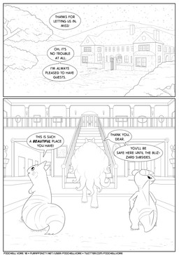 ambiguous_gender feral group inside text fidchellvore nintendo pokemon fan_character kris_(radarn) furret gabite generation_1_pokemon generation_2_pokemon generation_4_pokemon ninetales pokemon_(species) 2018 black_and_white comic english_text monochrome female_(lore) male_(lore)
