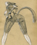 anthro anus breasts butt clothing eyes_closed female genitals gloves handwear nipples presenting presenting_hindquarters pussy raised_tail solo tail tush_(artist) .hack cyberconnect2 mia_(.hack) domestic_cat felid feline felis mammal