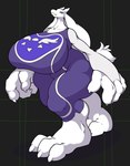 3_toes 4_fingers anthro big_breasts big_feet big_hands black_background breasts clothing club_arms eyes_closed feet female fingers horn huge_breasts huge_feet huge_hands hyper purple_clothing simple_background small_head smile solo toes walking white_body freebird11 undertale undertale_(series) toriel boss_monster_(undertale) bovid caprine mammal 2018 digital_media_(artwork) hi_res