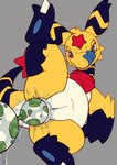 absurd_res ampharos anal anal_bead_pull anal_beads anal_beads_in_ass anal_masturbation anal_penetration animal_genitalia bandanna blue_pussy blue_tongue bodily_fluids female feral generation_2_pokemon genital_fluids genitals hi_res innie_pussy kerchief licking licking_lips masturbation nintendo object_in_ass penetration pokemon pokemon_(species) pussy raised_leg sex_toy sex_toy_in_ass sex_toy_insertion solo star_joule_ampharos starampharos tongue tongue_out vaginal_fluids