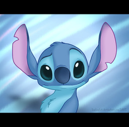 ambiguous_gender big_ears black_border blue_background blue_body blue_countershading blue_eyes blue_fur blue_nose border charming chest_tuft countershading eyebrows fur head_tuft looking_at_viewer looking_away no_sclera nose_wrinkle notched_ear pattern_background pose raised_inner_eyebrows simple_background smile smirk solo stare text tuft year kaykaykit disney lilo_and_stitch stitch_(lilo_and_stitch) alien experiment_(lilo_and_stitch) 2005 digital_media_(artwork) headshot_portrait letterbox portrait shaded soft_shading url watermark