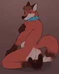 anthro blue_collar butt collar feet fur hindpaw male nude paws solo suggestive_pose horrorbuns echo_(series) echo_project the_smoke_room murdoch_byrnes canid canine fox mammal red_fox true_fox 4:5