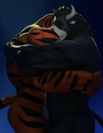 anthro big_penis brown_body brown_fur cuddling duo foreskin fur genitals hug humanoid_genitalia humanoid_penis male male/male muscular muscular_male night nude penis unretracted_foreskin buruthebull disney zootopia buru_(buruthebull) tiger_dancer_(valorlynz) tiger_dancer_(zootopia) bovid bovine felid mammal pantherine tiger 3d_(artwork) absurd_res digital_media_(artwork) hi_res