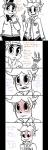 2015 absurd_res alpha_channel animatronic anthro bear blush bodily_fluids bonnie_(fnaf) bow_(feature) bow_accessory bow_tie buckteeth clothing comic dialogue duo ear_bow english_text five_nights_at_freddy's freddy_(fnaf) hat headgear headwear hi_res inkyfrog lagomorph leporid looking_at_viewer machine male mammal rabbit robot school_uniform scottgames simple_background sweat talking_to_viewer teeth text top_hat uniform white_background