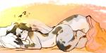 anthro breasts butt curvy_figure eyes_closed female heart_symbol navel nude sleeping slightly_chubby solo tail thick_tail thick_thighs voluptuous wide_hips tamyra denise_dixon_(character) harp_seal mammal marine pinniped seal 2014