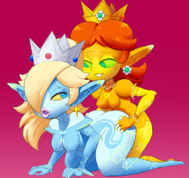 big_butt blonde_hair blue_eyes breasts brown_hair butt crown duo ear_piercing female female_penetrated green_eyes green_sclera gynomorph gynomorph/female gynomorph_penetrating gynomorph_penetrating_female hair headgear humanoid_pointy_ears intersex intersex/female intersex_penetrating intersex_penetrating_female not_furry penetration piercing pointy_ears sex shortstack shortstack_female shortstack_gynomorph shortstack_intersex simple_background yellow_sclera outta_sync mario_bros nintendo super_mario_galaxy princess_daisy rosalina_(mario) humanoid imp 2015