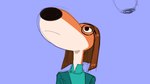 anthro brown_hair eyewear female glasses hair humor long_nose solo 20daysapple illumination_entertainment sing_(movie) suki_lane canid canine canis domestic_dog hunting_dog mammal saluki sighthound 2022