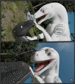 ambiguous/ambiguous ambiguous_feral ambiguous_gender angry dialogue feral imminent_oral imminent_sex outside page_number plant rock shush threatening tree thatman jinnoaka_(modeler) blender_(copyright) forest_fun_(thatman) x_(thatman_23) xaria_(thatman_23) dinosaur interceptor prehistoric_species reptile scalie 3d_(artwork) blender_(artwork) blender_cycles_(artwork) comic digital_media_(artwork) hi_res female_(lore) male_(lore)