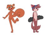 4_toes 5_fingers anthro areola ball_tuft balls bent_leg big_eyes big_iris big_mouth_(anatomy) biped blue_eyes breasts brown_body brown_ears brown_fur brown_nose brown_tail buckteeth cheek_tuft chest_tuft clothing countershade_face countershade_fur countershade_torso countershading curled_tail dark_nose duo erection extended_arms eyelashes eyewear eyewear_on_head eyewear_only facial_tuft feet female fingers front_view fur fur_tuft genitals glans glistening glistening_eyes goggles goggles_on_head goggles_only green_eyes happy head_tuft headgear headgear_only headkerchief headkerchief_only headwear headwear_only holding_object holding_skateboard humanoid_genitalia humanoid_hands humanoid_penis innie_pussy iris kerchief kerchief_only light_areola light_balls light_body light_ears light_fur light_glans light_inner_ear light_nipples light_nose light_penis light_tail light_tongue loli male monotone_balls monotone_body monotone_fur monotone_genitals monotone_tail mostly_nude mostly_nude_anthro mostly_nude_female mostly_nude_male mouth_closed multicolored_body multicolored_fur multicolored_kerchief navel nipples nude on_one_leg open_mouth open_smile penis pink_areola pink_glans pink_inner_ear pink_nipples pink_tongue plantigrade pointy_ears pose prick_ears pupils pussy raised_heel red_nose round_ears shota simple_background skateboard small_breasts smile standing straight_leg tail teeth thick_tail toes tongue tow_tone_headkerchief tuft two_tone_body two_tone_fur two_tone_headkerchief two_tone_kerchief vehicle white_background white_balls white_body white_countershading white_fur white_penis young young_anthro young_female young_male whitebats murphy_and_mitzi mitzi_(ajmarekart) murphy_(ajmarekart) domestic_cat felid feline felis mammal rodent sciurid tree_squirrel 2023 digital_drawing_(artwork) digital_media_(artwork) hi_res