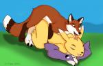 2014 all_fours ambiguous_gender anthro anthro_on_feral ass_up barefoot bestiality canine claws digimon doggystyle eyes_closed feral fox from_behind fur gloves grass happy hi_res interspecies licking long_ears looking_down lying male mammal nude o-tiger on_floor on_front one_eye_closed open_mouth outside penetration renamon sex sharp_claws smile toe_claws tongue tongue_out
Rating: Explicit
Score: 4
User: forkU
Date: April 23, 2014