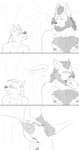2019 animal_genitalia animal_penis anthro balls beard becoming_erect blush bodily_fluids body_hair canid canine canine_genitalia canine_penis canis chest_hair cliff_(unpopularwolf) close-up comic dialogue digital_media_(artwork) duo ears_back ears_down elliot_(unpopularwolf) english_text erection facial_hair father_(lore) father_and_child_(lore) father_and_son_(lore) forest genital_fluids genitals half-erect hi_res holding_own_sheath holding_sheath incestuous_voyeur_(lore) male male_peeing mammal monochrome navel nipples nude outside parent_(lore) parent_and_child_(lore) parent_and_son_(lore) peeing penis penis_tip pivoted_ears plant pubes public public_erection public_nudity sheath son_(lore) sound_effects standing sweat text tree unpopularwolf urine urine_stream voyeur whiskers wolf
