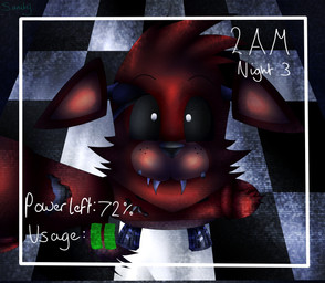 anthro camera camera_view glowing glowing_eyes machine solo sanity-paints_(artist) five_nights_at_freddy's scottgames foxy_(fnaf) animatronic canid canine fox mammal robot robot_anthro absurd_res digital_media_(artwork) hi_res