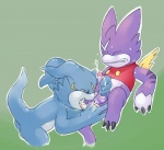 anal anal_fingering anus argon_vile balls clenched_eyes clenched_teeth cum cumshot digimon dragon drooling duo eyes_closed fingering gay green_background gumdramon leaning leaning_back licking male oral orgasm penis plain_background raised_tail saliva scalie simple_background teeth tongue veemon
Rating: Explicit
Score: 5
User: Circeus
Date: February 04, 2014