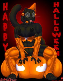 2011 4_toes abs anthro bean_bag biceps big_breasts black_fur black_hair black_nipples black_nose breasts brown_eyes choker clitoris corset drooling ear_piercing eyewear feline female fur furafterdark genital_piercing glasses hair halloween hat hindpaw holidays leather long_hair looking_at_viewer mammal max_blackrabbit muscles muscular_female naughty nipples panther paws piercing pumpkin pussy pussy_noir saliva short_hair sitting smile solo spread_legs spreading stockings tongue tongue_out
Rating: Explicit
Score: 3
User: slydevious
Date: April 24, 2014
