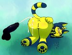 anthro anus blush blush_lines bodily_fluids butt cum cum_on_butt disembodied_penis duo feet female genital_fluids genitals looking_back male paws penis pussy solo_focus yiffnotgif animal_crossing nintendo ankha_(animal_crossing) domestic_cat felid feline felis mammal