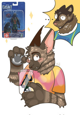 4_fingers anthro blue_clothing blue_hoodie blue_topwear blush brown_body brown_fur clothed clothing container duo ear_piercing fangs female fingers fur grey_body grey_fur hoodie jar male multicolored_body multicolored_clothing multicolored_fur multicolored_shirt multicolored_topwear piercing shirt tail tail_motion tailwag teeth topwear two_tone_body two_tone_fur doktor27 goat_(movie) sony_corporation sony_pictures daryl_(goat) hannah_(goat) aardwolf capybara caviid hyena mammal rodent 2026 digital_media_(artwork) hi_res