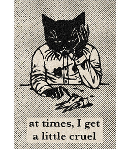anthro black_body black_fur blood blood_on_clothing bodily_fluids bored carcass claws clothing collared_shirt death dotted_background dress_shirt fangs feral fur furniture head_on_hand lying male monotone_body on_back pattern_background shirt simple_background sitting solo table teeth text topwear danielpup avian bird domestic_cat felid feline felis mammal english_text pillarbox
