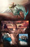 anthro blue_horn braided_hair building eyes_closed female feral group hair horn long_horn male mount mount/rider_relations outside red_hair reins rider running saddle saddle_bag standing tail alectorfencer myre mythology boozer myre_(alectorfencer) varug badger canid canine canis coyote dragon mammal mustelid musteline mythological_creature mythological_scalie scalie wingless_dragon comic hi_res