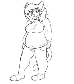 anthro aroused belly belly_expansion belly_inflation big_belly bottomwear bottomwear_down breast_expansion breasts clothed clothing clothing_lift expansion female heart_reaction heart_symbol huge_belly inflation pants pants_around_ankles pants_down partially_clothed shirt shirt_lift shirt_pulled_up solo tail tail_motion tail_sway tearing_shirt topwear wardrobe_malfunction razinoats tiffany_(xausr32) domestic_cat felid feline felis mammal tuxedo_cat animated