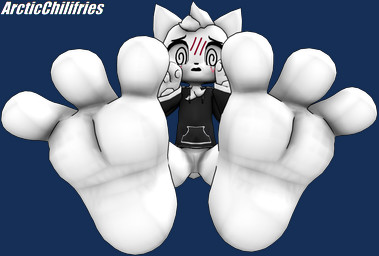 3_toes ambiguous_gender anthro big_feet black_clothing black_hoodie black_nose black_topwear blush blush_lines chest_tuft clothing feet foot_fetish foot_focus foot_growth forehead_tuft growth head_tuft hoodie open_mouth pawpads paws plantigrade raised_paw simple_background sitting solo spiral spiral_eyes surprised toes topwear transparent_background tuft white_feet white_pawpads arcticchilifries silly_cat_(mauzymice) domestic_cat felid feline felis mammal 3d_(artwork) alpha_channel digital_media_(artwork) hi_res watermark