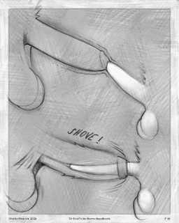 ambiguous_form balls border duo erection genitals glans internal male male/male male_penetrated male_penetrating male_penetrating_male penetration penile penile_penetration penis penis_in_penis penis_size_difference sex sound_effects tapering_penis text tremble_lines urethral urethral_penetration x-ray_view sharkinthepark 2026 4:5 absurd_res comic english_text greyscale hi_res monochrome